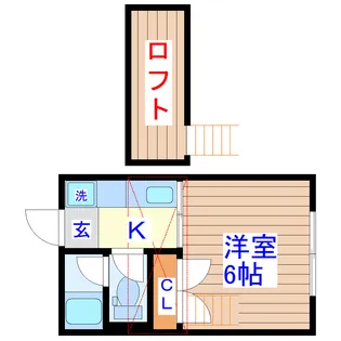 畳屋丁ハイツ【1階】の間取り
