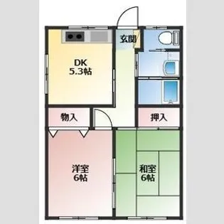 スマイルコーポQ【3階】の間取り