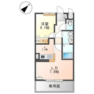 エトワールシャトー【1階】の間取り