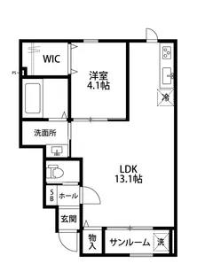 GRACE神道寺2号館【1階】の間取り