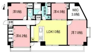 東京都世田谷区千歳台5【マンション】の間取り