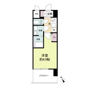 エスリードレジデンス大阪WEST【9階】の間取り