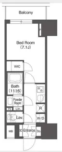 東京都台東区上野6【マンション】の間取り