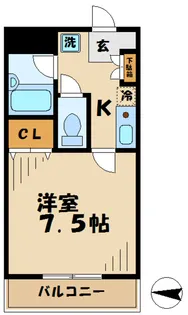 フェンテ多摩【3階】の間取り