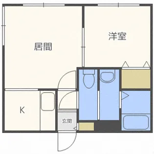 ブランノワール桑園【3階】の間取り
