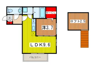 エスプリット浦和【3階】の間取り