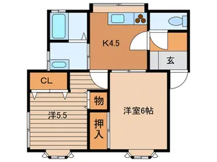 石川弐番館【1階】の間取り