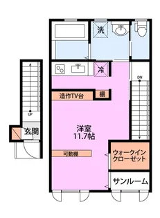 Common 2nd 網川原 A棟【2階】の間取り