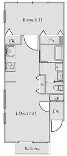 グランニール羽根木【2階】の間取り