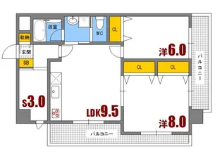 T-HOUSE【3階】の間取り