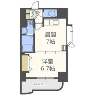 ティアラ資生館【7階】の間取り