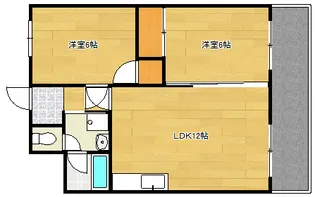 ハイネス横川【6階】の間取り