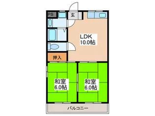 オーク四条畷【1階】の間取り
