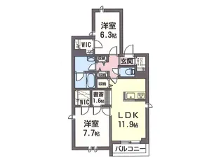 Rosso初台【3階】の間取り