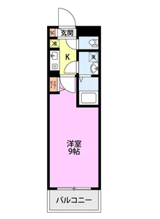 学生会館 ブラン白新【4階】の間取り