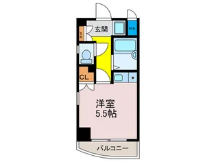 アイエスビル【4階】の間取り