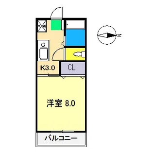 セジュールF【2階】の間取り