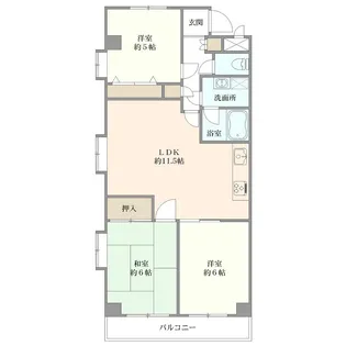 ホポロ東万代【4階】の間取り