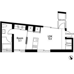 朱合院【2階】の間取り