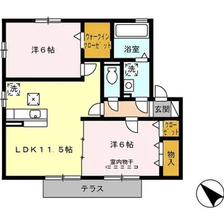 アプリコット.F I棟【1階】の間取り