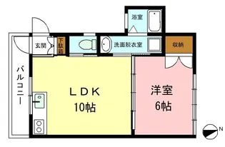 斉藤ハイツ南棟【2階】の間取り