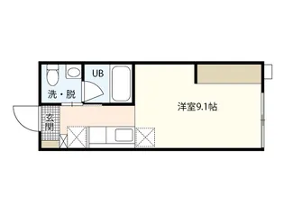 リバーノース海田【2階】の間取り