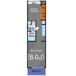 WELLTOWER【6階】の間取り