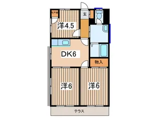 第1玉木ハイツ【1階】の間取り