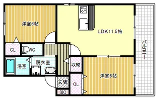 プレミール【1階】の間取り