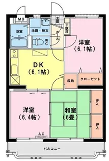 ユーミーいちまるIII【1階】の間取り