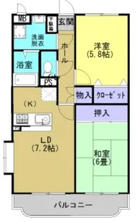 プティレカンIZUMI【3階】の間取り