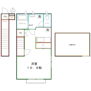 ガーデニア国立【2階】の間取り