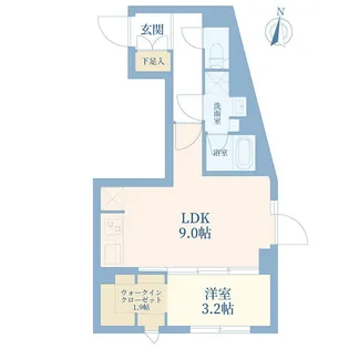 ウェルスクエア西大井【4階】の間取り