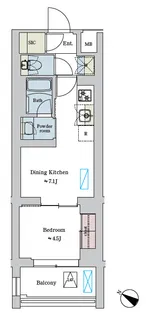 Brillia ist 洗足池の杜【5階】の間取り