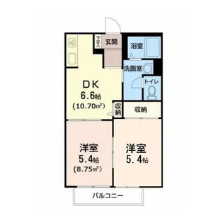 アーバンディアス【2階】の間取り