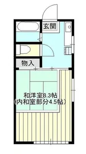 小松島224ハイツ【1階】の間取り