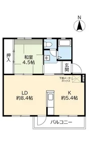 UR金剛【4階】の間取り