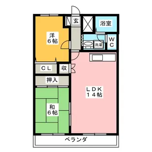 SENOX I【2階】の間取り