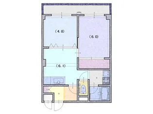 港ハイム【1階】の間取り