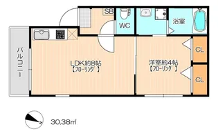 レジアス【3階】の間取り