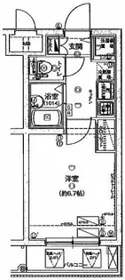 ハーモニーレジデンス東池袋ステーションフロント【4階】の間取り