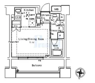 パークアクシス御茶ノ水ステージ【12階】の間取り