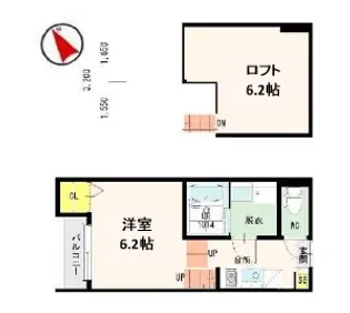 カムリーハイツ【1階】の間取り
