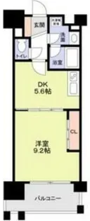 布施ハイライン【7階】の間取り