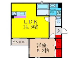 穂乃ハウス高城II【2階】の間取り