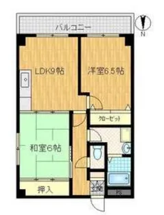 グローバル難波【5階】の間取り