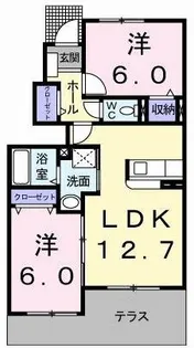 マイアネ・ブルック【1階】の間取り