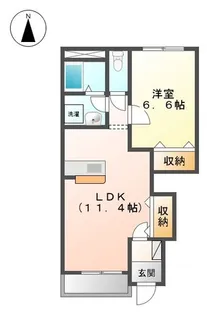 シャインヒルズ富岡【1階】の間取り