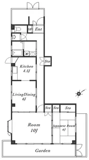 シティ・ハイツ【1階】の間取り