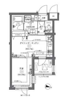 ZOOM中野坂上【3階】の間取り